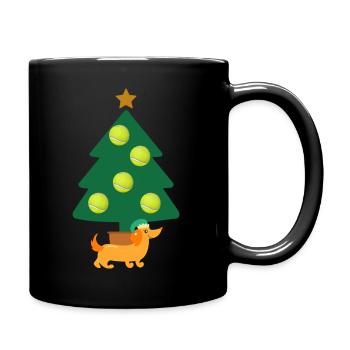 Christmas Tree Pup - Full Colour Mug - black - Right
