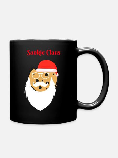 sankie claus t shirt designs - Mug uni - noir