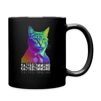 Ambiance gueule de bois : lundi envoie ses salutations - Mug uni - noir - Droite