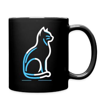Haustier-Symbol Haustier - Tasse einfarbig - Schwarz - Rechts