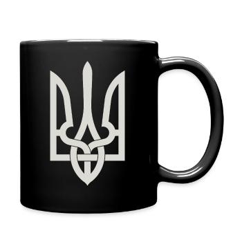 Ukrainian Trident Emblem Artwork - Mug uni - noir - Droite