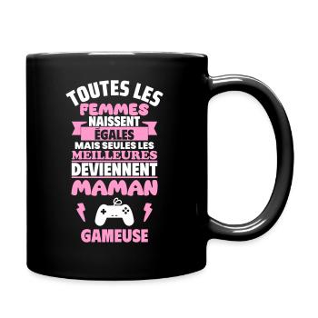 Cadeau Fête des Mères, Maman Gameuse,Geek,gaming - Mug uni - noir - Droite