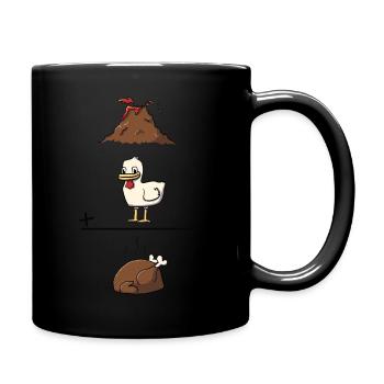 Chicken - Full Colour Mug - black - Right