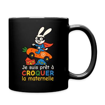 Prêt à croquer la maternelle - Rentrée des classes - Mug uni - noir - Droite