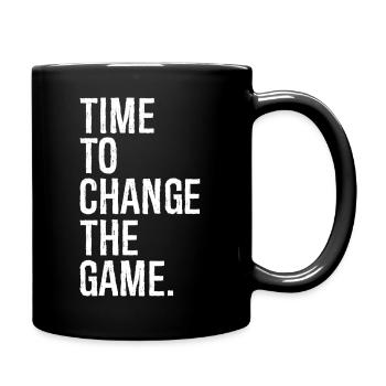 Il est temps de changer la donne - Mug uni - noir - Droite