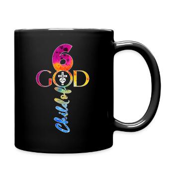 CHURCH CHRISTIANS 6 YEARS JESUS 6TH BIRTHDAY - Full Colour Mug - black - Right