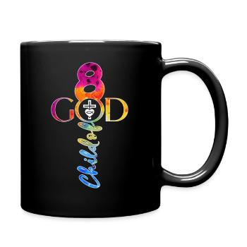 ÉGLISE CHRÉTIENS 8 ANS JÉSUS 8E ANNIVERSAIRE - Mug uni - noir - Droite