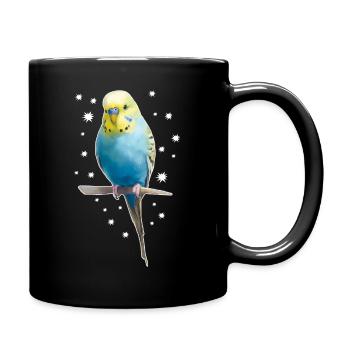 Étoiles de perruche - Mug uni - noir - Droite