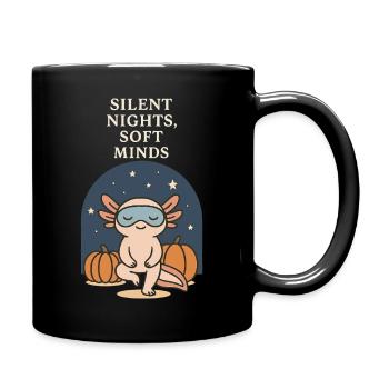 Axolotl Silent Nights Halloween - Full Colour Mug - black - Right