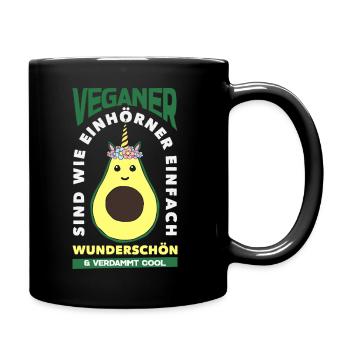 Attention Je suis végétalien Drôle Cadeau végétalien - Mug uni - noir - Droite