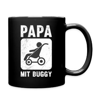 Futur papa PAPA AVEC UNE POULET Drôle - Mug uni - noir - Droite