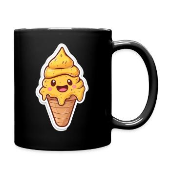 Eiscreme Eis - Full Colour Mug - black - Right