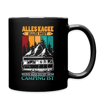 Camper Camping Caravane Dicton - Mug uni - noir - Droite