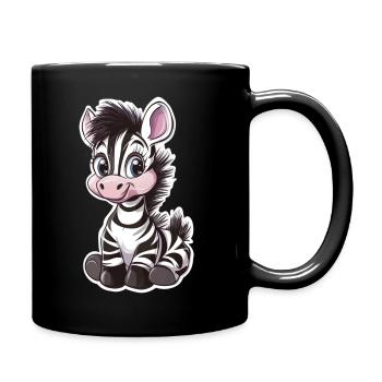 Zebra - Full Colour Mug - black - Right
