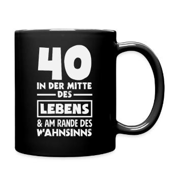 Funny 40th Birthday Gift Birthday Shirt - Full Colour Mug - black - Right