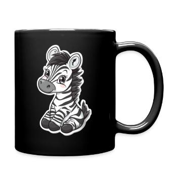 Zebra - Full Colour Mug - black - Right