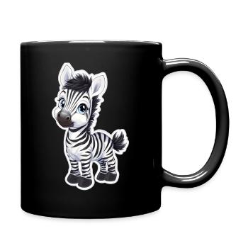 Zebra - Full Colour Mug - black - Right