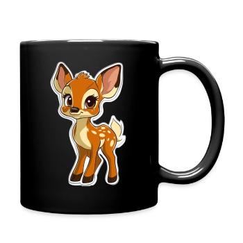 roe deer - Full Colour Mug - black - Right