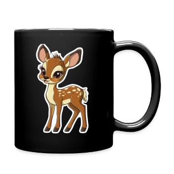 roe deer - Full Colour Mug - black - Right