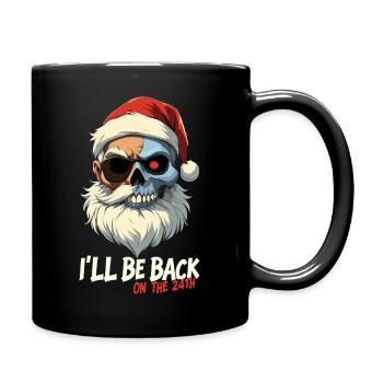 Terminator Santa be back presents - Full Colour Mug - black - Right