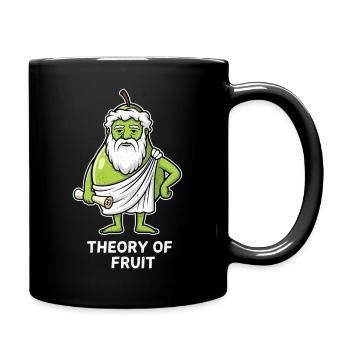 Théorie des fruits : Philosophe Vert Pear - Mug uni - noir - Droite
