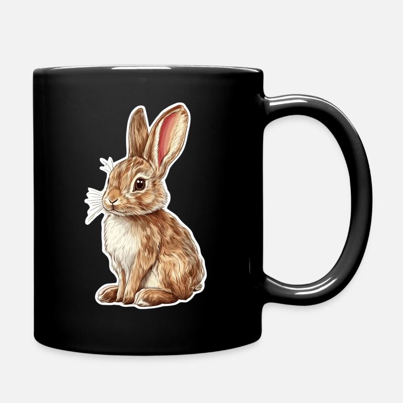 Lièvre - Mug uni - noir