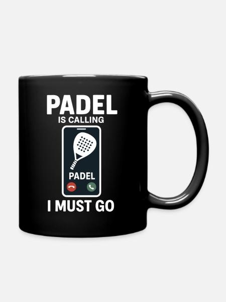 Padel Is Calling Padel I Must Go - Mok uni - zwart