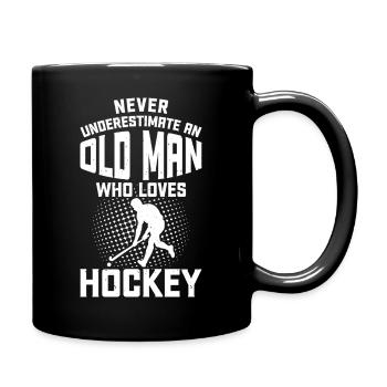 Hockey Eishockey Eishockeyspieler Geschenk - Full Colour Mug - black - Right