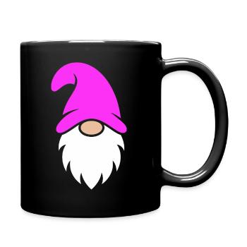 Magenta Hat Gnome - Full Colour Mug - black - Right