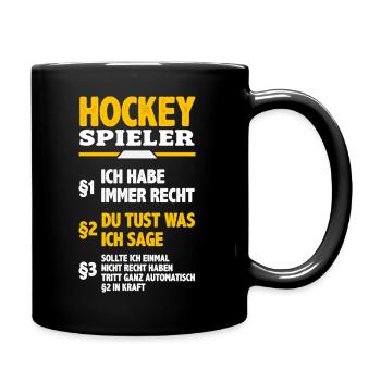 Cadeau drôle de joueur de hockey - Mug uni - noir - Droite