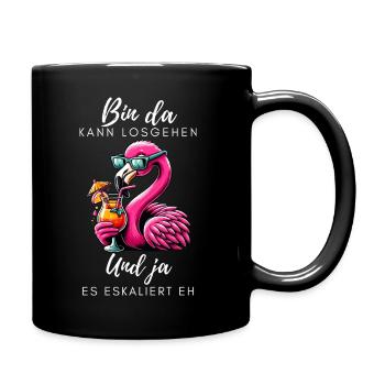 Flamingo Cocktail Party - Mug uni - noir - Droite