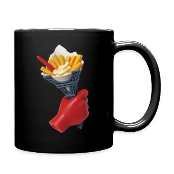 BELGIAN FRIES #1 - Belgium - Full Colour Mug - black - Right
