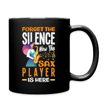 Saxofon - Tasse einfarbig - Schwarz - Rechts