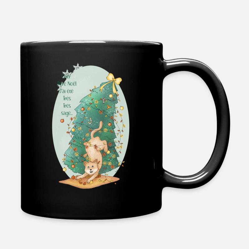 chat_sapin - Tasse einfarbig - Schwarz