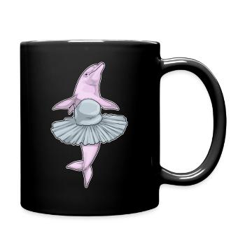 Danse ballerine du dauphin - Mug uni - noir - Droite
