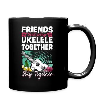 Amis du ukulélé hawaïen - Mug uni - noir - Droite