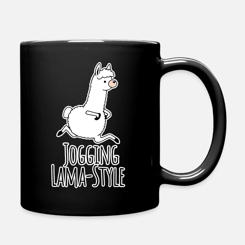 Lama-Style Jogger! Albern laufen und Spaß dabei! - Tasse einfarbig - Schwarz