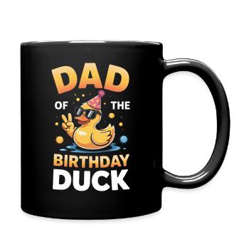 Dad Birthday Duck Party - Full Colour Mug - black - Right