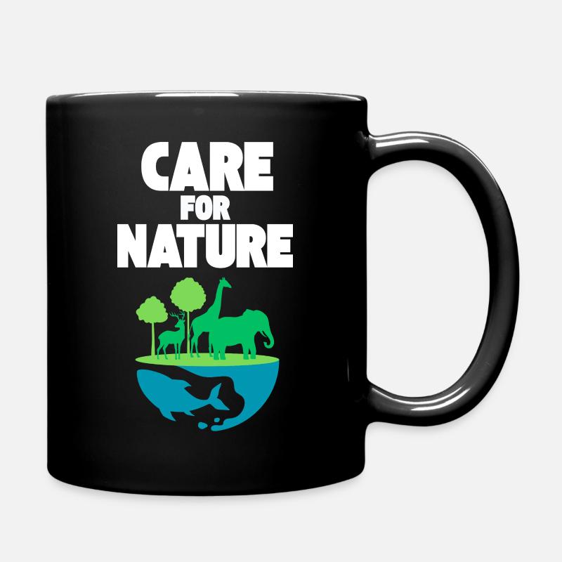 Care for Nature: Wildlife Scene - Full Colour Mug - black