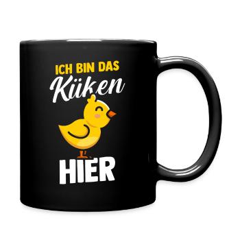 Éleveur de poulets Éleveur de ferme poussins - Mug uni - noir - Droite