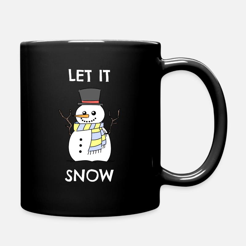 Let it snow - Full Colour Mug - black