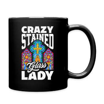 Stained Glass Art Stained Glass Artist - Full Colour Mug - black - Right