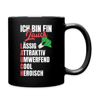 Gym BIN EIN LAUCH LÄSSIG ATTRAKTIV UMWERFEND - Tasse einfarbig - Schwarz - Rechts