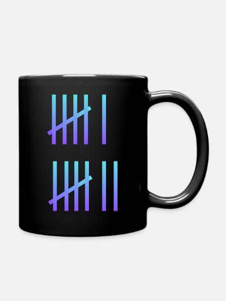 SIX SEVEN Meme - Tasse einfarbig - Schwarz