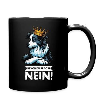 Avant que vous ne demandiez : Border Collie, Chien de Troupeau, Chien Collie - Mug uni - noir - Droite