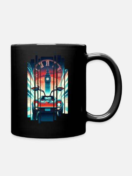 T-shirt Retour vers le futur rétro années 80 - Mug uni - noir