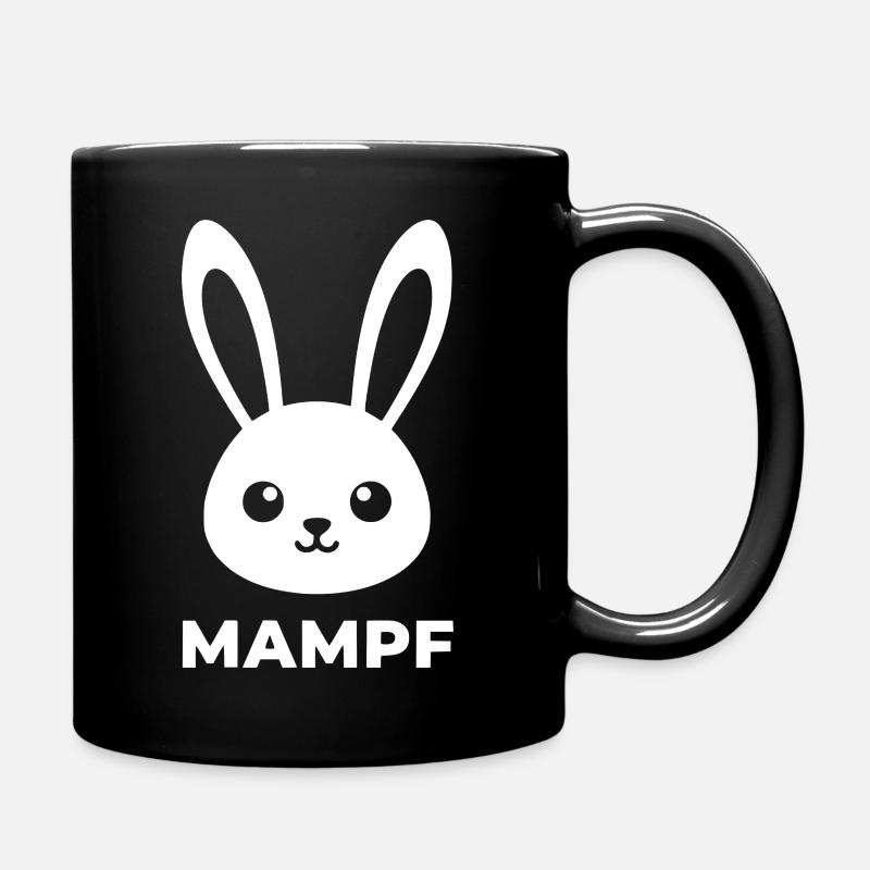 Motif délicat de lapin lapin - Mug uni - noir