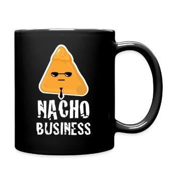 Commerce de nacho, nourriture drôle, t-shirts graphiques à jeux de mots, - Mug uni - noir - Droite
