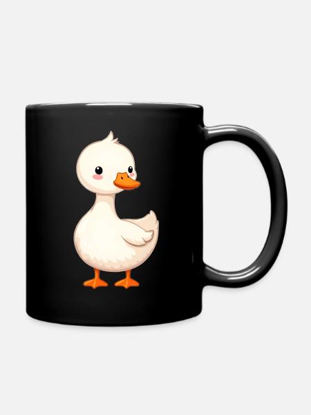Gans - Tasse einfarbig - Schwarz