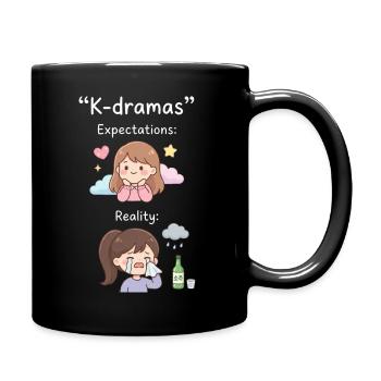Koreanisches Drama K-Drama Liebhaber Kdrama - Tasse einfarbig - Schwarz - Rechts